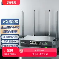 在飛比找樂天市場購物網優惠-飛魚星WiFi6路由器企業級雙頻VX3000千兆家用高速雙頻