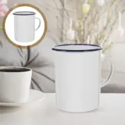 Handheld Enamel Mug Retro Style Enamel Cup Vintage Enamel Mug Thick Coffee Milk
