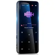 32GB Mp3 Player with Bluetooth 5.0 - Portable Digital Lossless Music Player for Walking Running,Super Light Metal Shell Touch Buttons with TF Card Exp