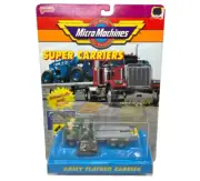 Micro Machines Super Carriers Army Flatbed Carrier READ NEW SEALED 6528 Vintage