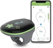 KidsO2 Children Oxygen Monitor - with Audio Reminder on Smartphone - Wireless Oxygen Saturation Monitor with Bluetooth Wearable Rechargeable Blood Oxygen Meter for Kids (3-10 Years Old)