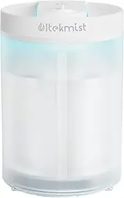 ultekmist 2 in 1 Humidifiers for Bedroom, Cool Mist Humidifiers for Home, Large Room, Baby Nursery and Plants, 4L Top Fill Cool Mist Humidifier with Oil Diffuser, Nightlight, 31H Runtime, 30db, Clear