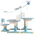 2pcs/set Students Desk Chair Multi Separation Reading Child Learning Table Chair