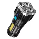 Rechargeable 4-core LED Flashlight Super Bright Torch Best Tactical Lamp P3W2