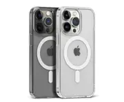 2022 For iPhone 14 Pro Max Magnetic Wireless Charging Clear Case Hard Acrylic Cover For Magsafe