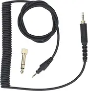 Replacement Cable for DJ HDJ-CUE1 HDJ-CUE1BT HDJ-X5 HDJ-X7 HDJ-S7 Headphones, 3.5MM/6.35MM Plug to 2.5MM Plug Headphone Spring Upgrade Cable