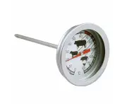 1 Pcs Analogue Meat Kitchen Thermometer Food Temperature Probe Stainless Steel