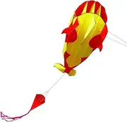3D Giant Whale Kite Large Frameless Parafoil Kites for Outdoor Flying Easy Launch 4ft x 7ft Kite with 30m Line & Storage Bag (Multiple Colors)