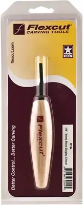 Micro Dogleg Chisel, for Miniature and Fine Detail Work, 1/8 Inch (3 mm) for ...