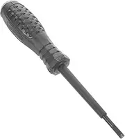 SHINEOFI Electrician's Test Pen Low Voltage Tester Power Circuit Testers Automotive Tools for Mechanics Test Light Probe Tester Electric Low Voltage Test Light Electricity Tester Grey Steel