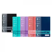 Colourhide Lecture Book w/ Ruler A4 Writing/School Notebook 140-Pages Assorted