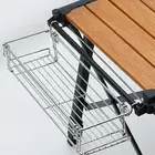 Table Side Basket Foldable Storage Rack for Aluminum Desk Camping Picnic