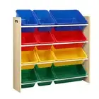 Keezi Kids Toy Box 12 Bins Bookshelf Organiser Display Shelf Storage Rack Drawer