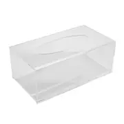 Acrylic Tissue Box Holder Tissue Box Rectangular Bathroom Countertop Office