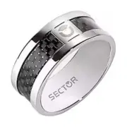Sector Jewels Carbon Men's Stainless Steel Ring - Mod. CARBON