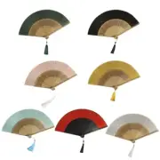 Silk and Bamboo Hand Fan Smooth and Comfortable Chinese Foldable Fan