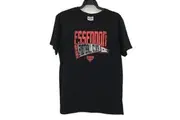 AFL Essendon Bombers FC 1872 Banner Black Graphic Tee Youth Sz Medium NEW