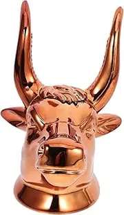 Hoement Sturdy Guitar Wall Mount Hanger Ox Head Rack for Ukulele Guitar Small and Easy Install Iron Abs Material