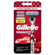 GILLETTE MACH 3 + 3 Cartridge B(Razor 1 Handle + 3 Replacement Cartridge )