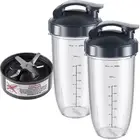 5-pcs 32oz Cups with Flip-Top To-Go-Lid and Extractor Blade Compatible with N...