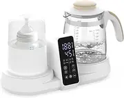 YOPOWER Baby Bottle Warmer for Breastmilk, Multifunctional Bottle Sterilizer and Dryer, Bottle Maker Formula Machine with 1.2L Electric Baby Kettle, Water Warmer for Baby Formula,Temperature Control (±1℃)