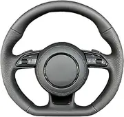 Leather Car Steering Wheel Compatible With Audi A1 A4 A5 A7 A8 S8 Q3 Q5 Q7 TT R8 Steering Wheel