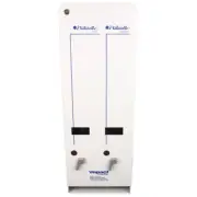 Naturelle J6-RC Enamel Feminine Dual Dispenser, Metal, 10.63 x 5.63 x 30.5 White