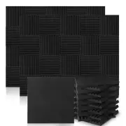 12-60PCS Studio Acoustic Foam Sound Absorbtion Proofing Panel Wedge Karaoke Pad