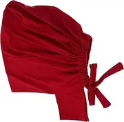 [FOMIYES] Hijab Cap Stretchy Turban Hat Women's Muslim Headwear Elastic Bonnet Comfortable and Stylish for Islamic Women Red