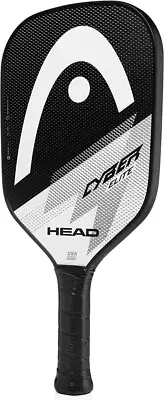 Head Cyber Elite Pickleball Paddle, Fiberglass Surface, Black/White Color, Begin