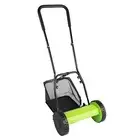Manual Lawn Mower 5 Blade 12-Inch Push Reel Lawn Mower Push Lawn Mower for Ga...