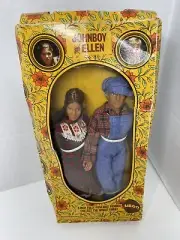 Vintage MEGO -1974 THE WALTONS~JOHNBOY & ELLEN~8" Poseable Dolls NIB