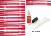 15 Avon Chamois Standard Red Golf Grips-Mens/Men's-Regrip/Grip Kit-Regripping
