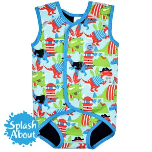 《Splash About 潑寶》 BabyWrap 包裹式保暖泳衣-恐龍航海記