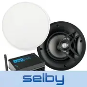 Resi-Linx Bluetooth Amp 50W plus Pair of 6.5" Polk Audio In-Ceiling Speakers