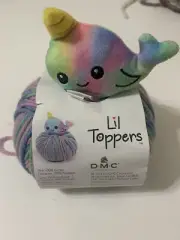 DMC Lil Toppers Yarn Nar Whale Knitting Pattern Included 2.47 oz 70 g