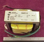 166R12 HAMMOND POWER TRANSFORMER12.6VCT 8AMP NEW