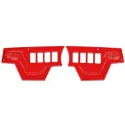 XP1000 Billet Rocker 8 Switch Dash Panel 2 Piece CNC RZR S 900 1000 Havasu Red