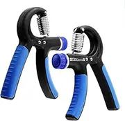 Grip Strength Trainer - 2 Pack Hand Grip Strengthener W/Adjustable Resistance Range 11lbs-132lbs - Robust and Non-Slip Hand Strengthener for Perfect Forearm Grip Workout and Hand Rehabilitation