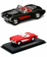 1957 CHEVROLET CORVETTE CONVERTIBLE DIECAST CAR PACKAGE TWO 1/43 DIECAST CARS