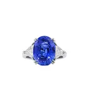 Diana M. Fine Jewelry Platinum 8.52 ct. tw. Diamond & Sapphire Ring
