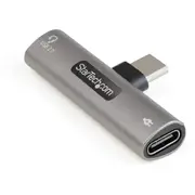 StarTech.com USB C Audio & Charge Adapter, USB-C Audio Adapter, USB C Audio Headset Port and USB Type-C PD Charger, For USB-C Ph