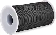 Elastic Cord Beading Threads Stretch String Fabric Crafting Cords for Jewelry Making, Hair Ties, DIY Crafts Bracelets Necklaces Beading 100 Meters/Roll, Polypropylene, 2mm