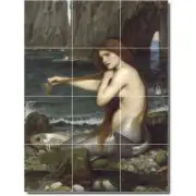 John Waterhouse Mythology Tile Mural PT09358. 24 x 32 (12) 8x8 tiles