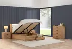 COLWYN BAY Queen Gas Lift Bed with 2 Drawers