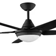 Deka Randle 52" Ceiling Fan with 18W LED Light Kit - Black