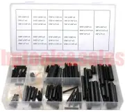 120 Pc Roll Pin Assortment Set Steel Split Spring Dowel Tension Fasteners Snap
