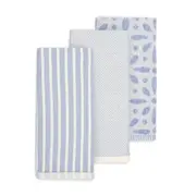 3 Pack Tile Blue Tea Towels