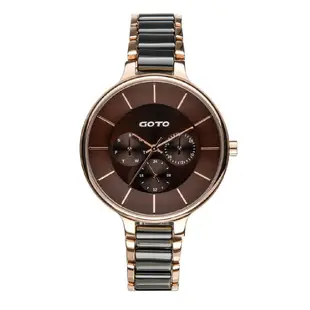 GOTO 097 系列陶瓷不鏽鋼錶-玫咖 _廠商直送