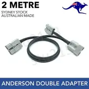 2m 50 Amp Anderson Plug Extension Lead with Double Adaptor 6mm Automotive Cable